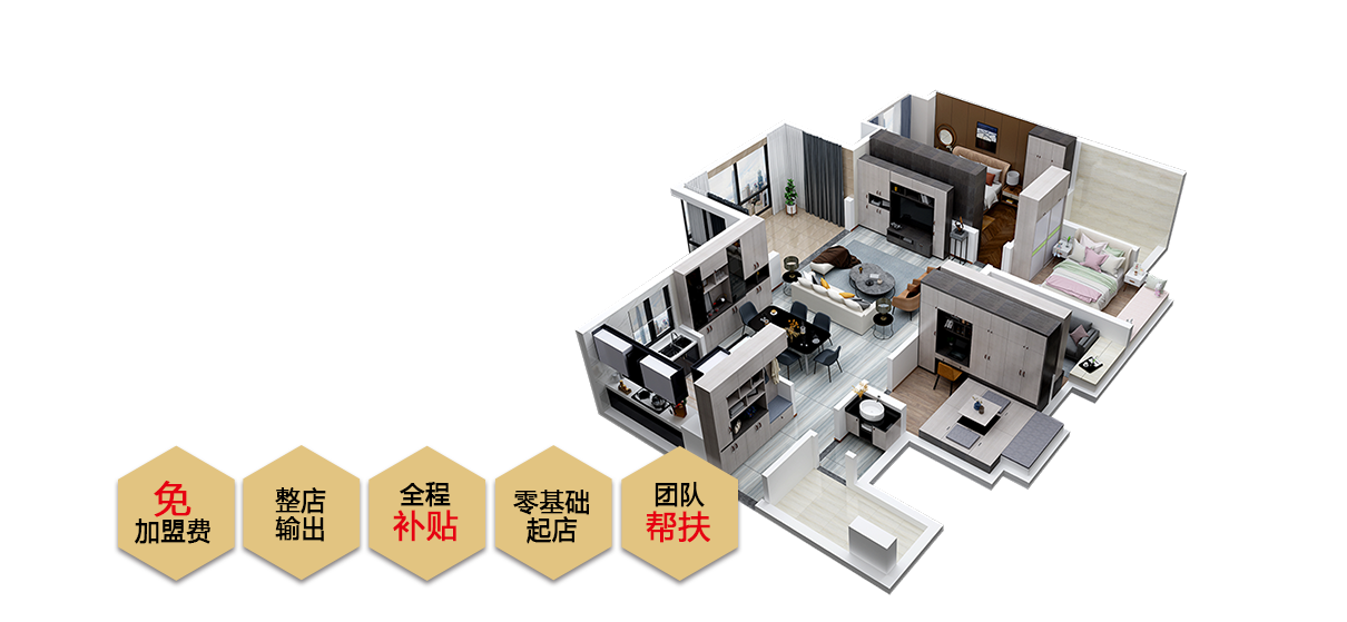 全屋定制加盟選德(dé)維爾，低投入高毛利，創業做老闆