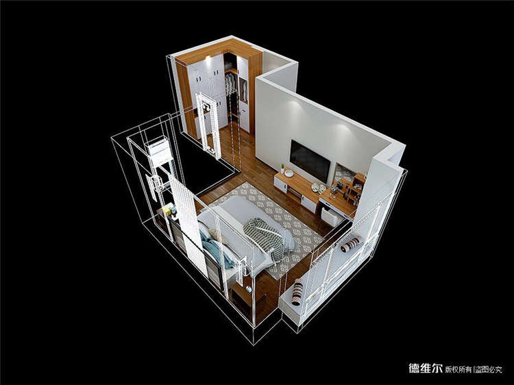 廣州從化流溪禦景03戶型家具(jù)定制效果圖